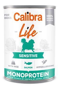 Calibra Dog Life  konzerva sensitive Salmon With Rice 400g