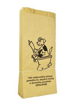 Sáčky na psí exkrementy papírové páskované 25ks