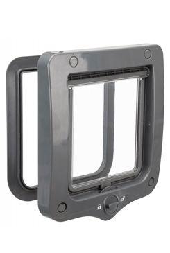 Dvířka kočka plast 2P šedá Trixie