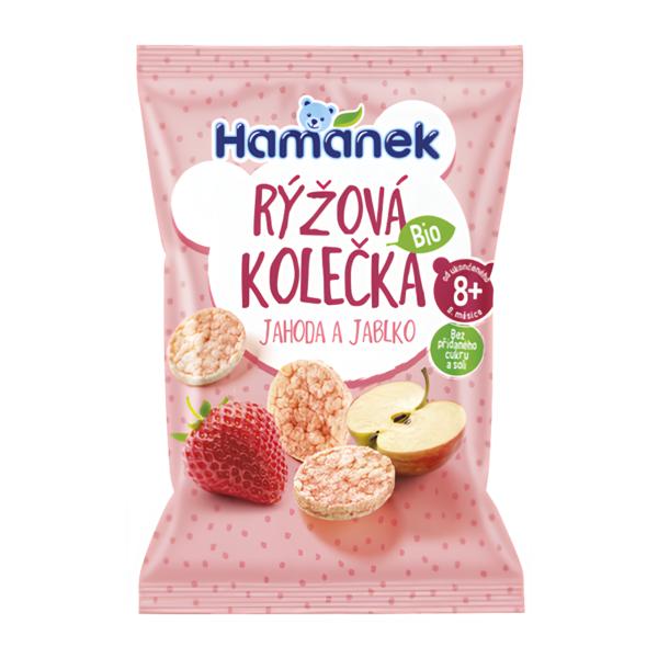 Hamánek Rýžová kolečka, Jahoda & Jablko