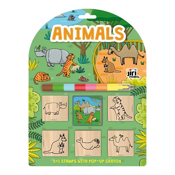 JIRI MODELS Razítka 5+1 s voskovkou Zvířata