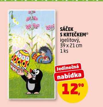 SÁČEK S KRTEČKEM, 1 ks