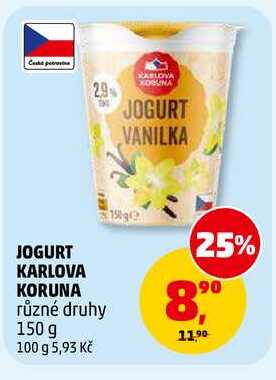 JOGURT KARLOVA KORUNA, 150 g