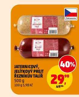 JATERNICOVÝ, JELÍTKOVÝ PREJT ŘEZNÍKŮV TALÍŘ, 500 g