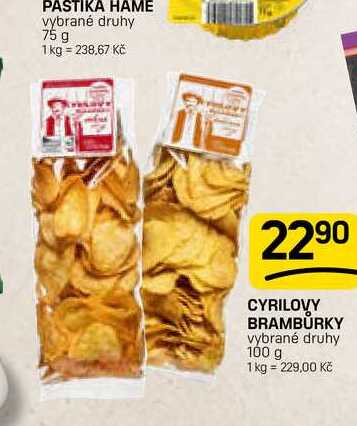 CYRILOVY BRAMBŮRKY vybrané druhy 100 g