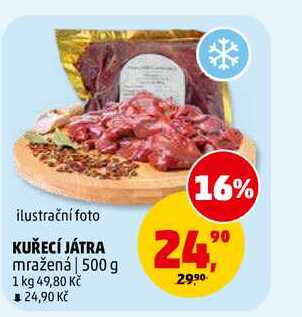 KUŘECÍ JÁTRA, 500 g