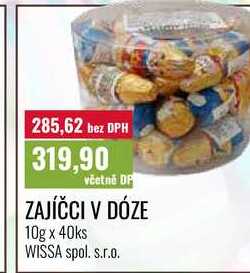 ZAJÍČCI V DÓZE 10g x 40ks 