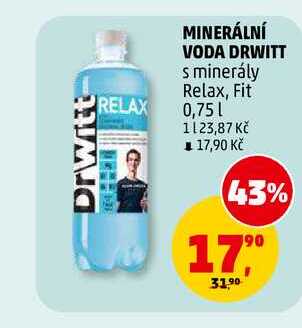 MINERÁLNÍ VODA DRWITT, 0,75 l