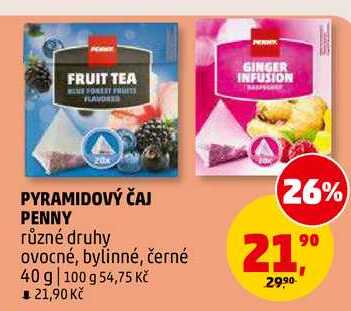 PYRAMIDOVÝ ČAJ PENNY, 40 g
