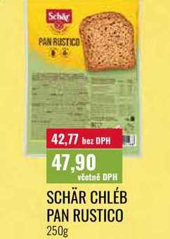 SCHÄR CHLÉB PAN RUSTICO 250g 