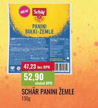 SCHÄR PANINI ŽEMLE 130g 