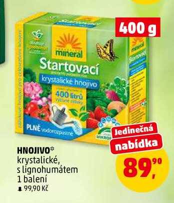 HNOJIVO krystalické, s lignohumátem, 400 g