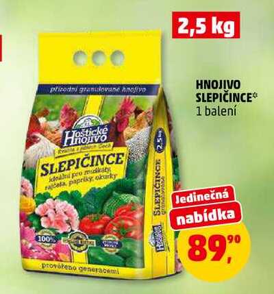 HNOJIVO SLEPIČINCE, 2,5 kg
