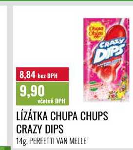 LÍZÁTKA CHUPA CHUPS CRAZY DIPS 14g