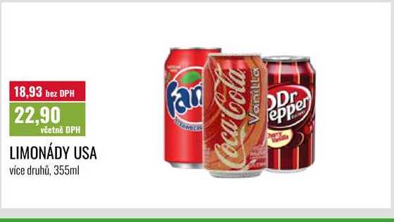LIMONÁDY USA 355ml 