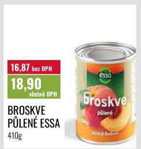 BROSKVE PŮLENÉ ESSA 410g