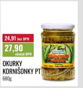 OKURKY KORNIŠONKY PT 680g 