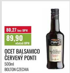 OCET BALSAMICO ČERVENÝ PONTI 500ml