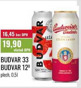 BUDVAR 12° 0,5l