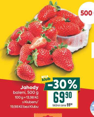 Jahody balení, 500 g