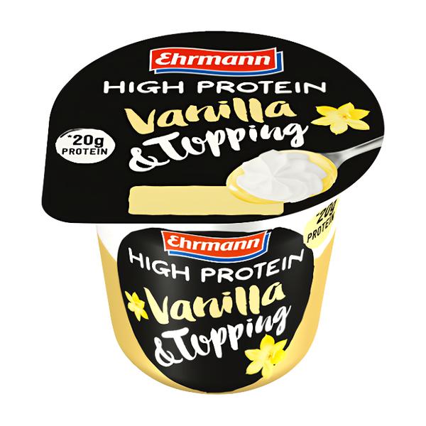Ehrmann High Protein Pudding s Toppingem Vanilka