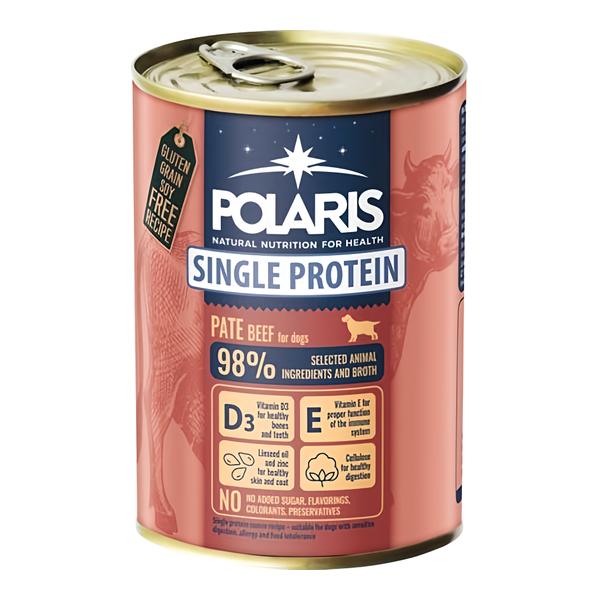 Polaris Single Protein Paté konzerva pro psy hovězí