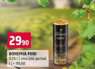 BOHEMIA MINI 0,25l víno bílé perlivé 