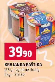 KRAJANKA PAŠTIKA 125 g vybrané druhy