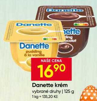 Danone Danette Mléčný dezert s vanilkovou příchutí 125g