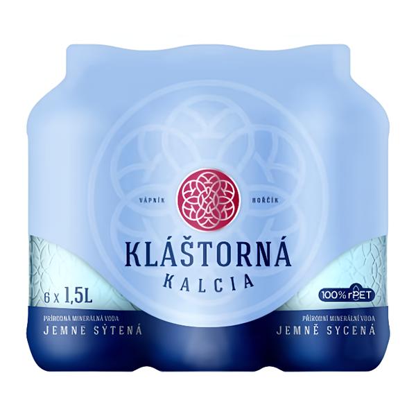 Kláštorná Kalcia Přírodní minerální jemně sycená 6x1,5l