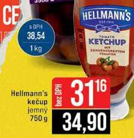 Hellmann's kečup jemný 750 g 