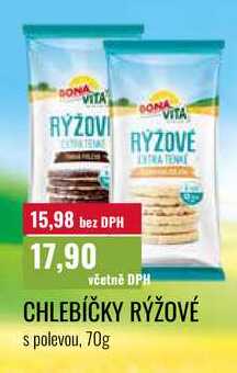 CHLEBÍČKY RÝŽOVÉ 70g 