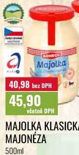 MAJOLKA KLASICKÁ MAJONÉZA 500ml 