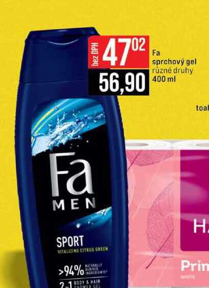 Fa sprchový gel různé druhy 400 ml  