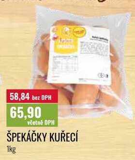 ŠPEKÁČKY KUŘECÍ 1kg 