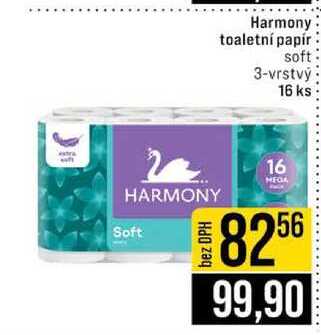 Harmony toaletní papír soft 3-vrstvý 16 ks 
