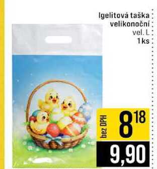 Igelitová taška velikonoční vel L 1ks