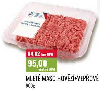 MLETÉ MASO HOVĚZÍ+VEPŘOVÉ 600g 