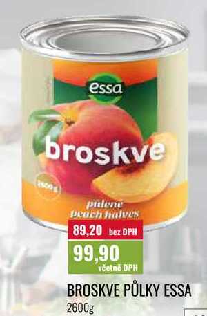 BROSKVE PŮLKY ESSA 2600g 