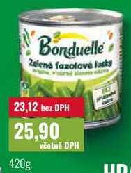 Bonduelle Zelené fazolové lusky 420g