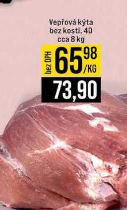 Vepřová kyta bez kosti, 40 cca 8 kg 1kg