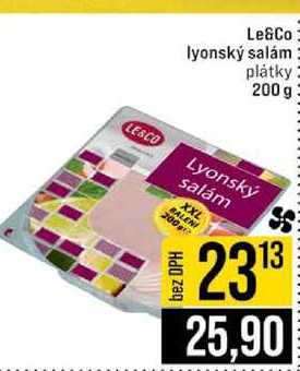 Le&Co lyonský salám plátky 200 g