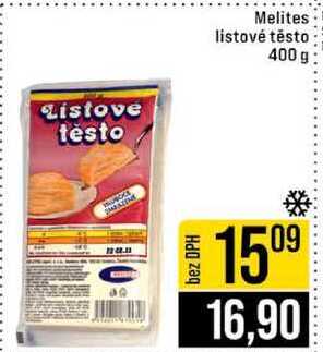 Melites listové těsto 400 g