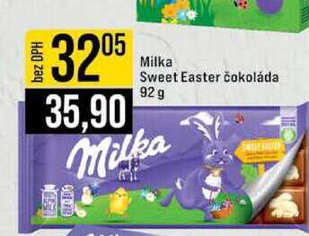Milka Sweet Easter čokoláda 92 g 