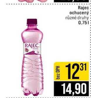 Rajec ochucený různé druhy 0,75l