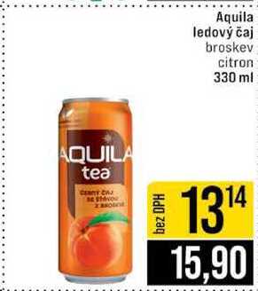 Aquila ledový čaj broskev citron 330 ml 