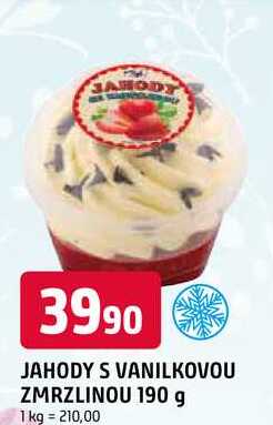 JAHODY S VANILKOVOU ZMRZLINOU 190 g 