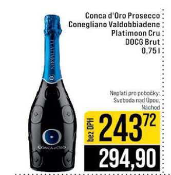 Conca d'Oro Prosecco Conegliano Valdobbiadene Platimoon Cru DOCG Brut 0,75l