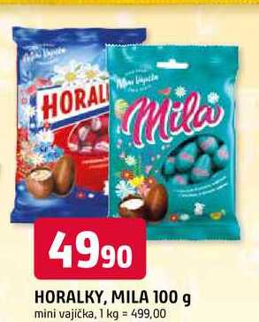 HORALKY, MILA 100 g mini vajíčka
