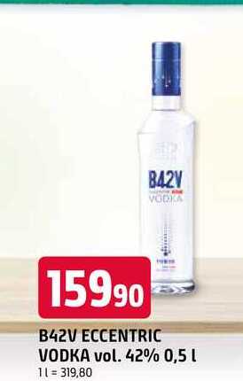 B42V ECCENTRIC VODKA vol. 42% 0,5l